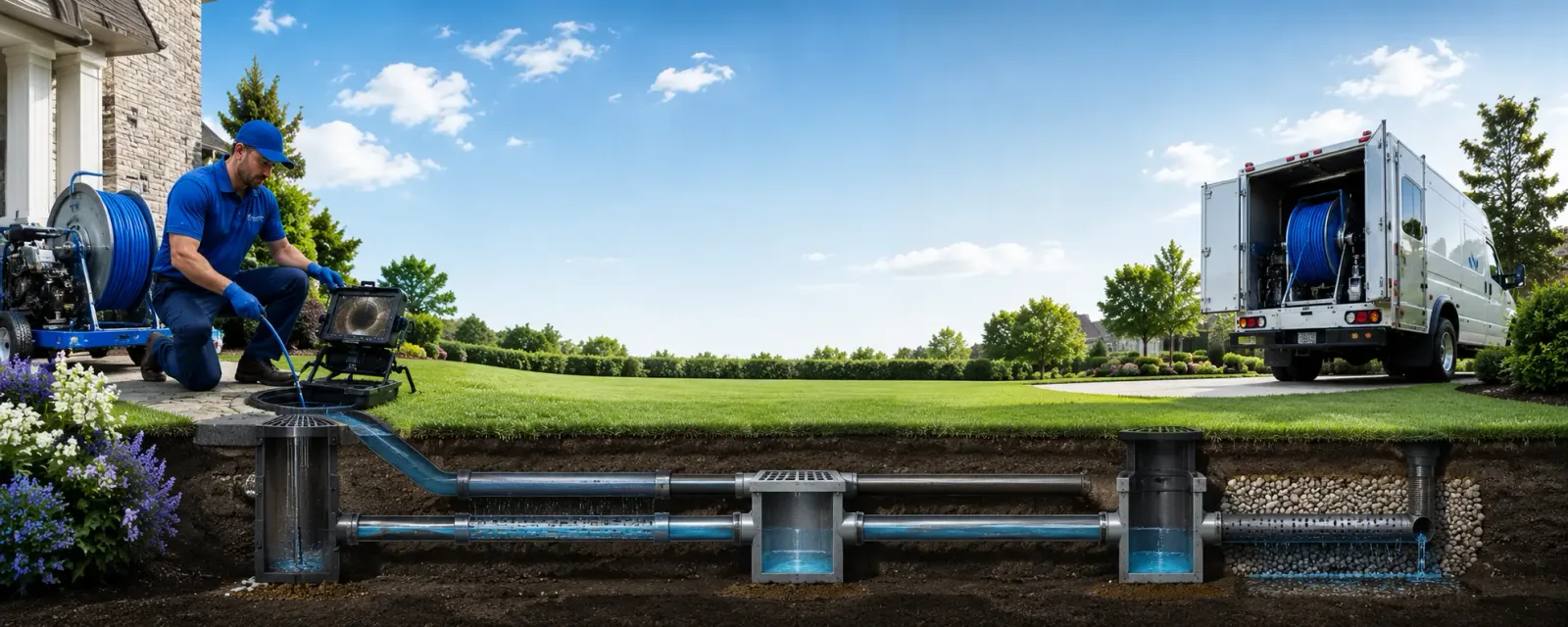 Outdoor drain cleaning information for Linwood, KS